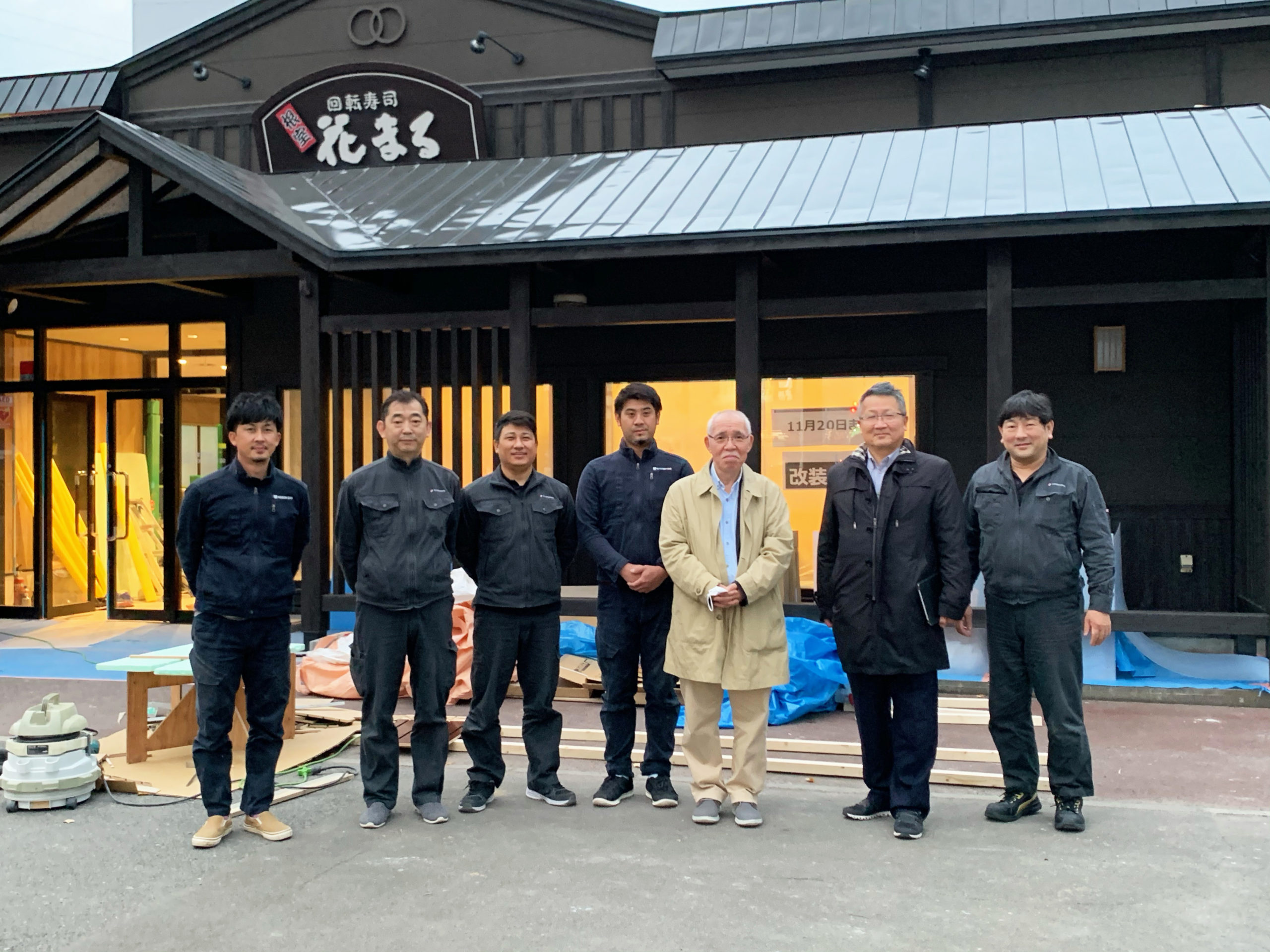 札幌市の根室花まる南郷店のユカカラ暖房muteパネル設置工事が完了しました Fhs 遠赤外線 温水床暖房 ユカカラ暖房