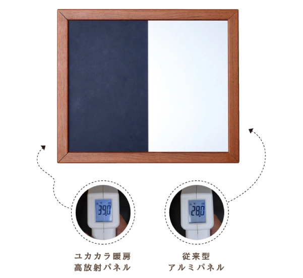 アルミパネルとブラックパネルの比較