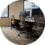 OAフロアの床暖房